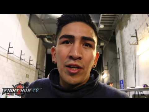 Leo Santa Cruz "Victor Ortiz's  chin isn't the same anymore" - Ortiz vs. Berto 2 video