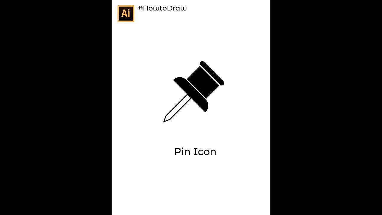 Easy Drawing Pin Icon in Adobe Illustrator