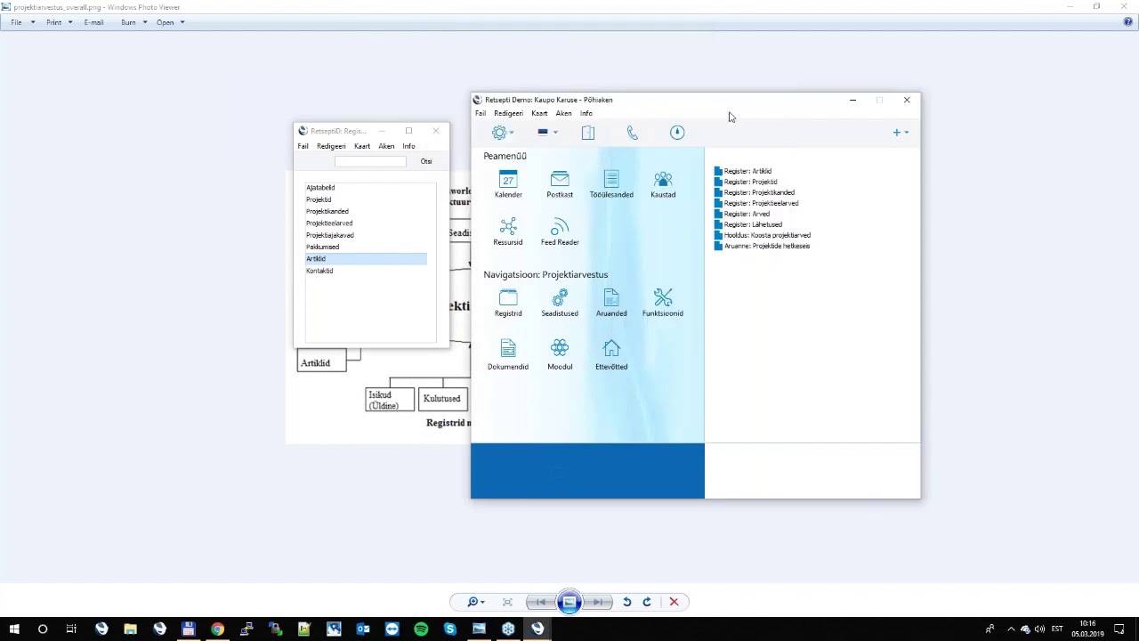 Projektiarvestuse moodul