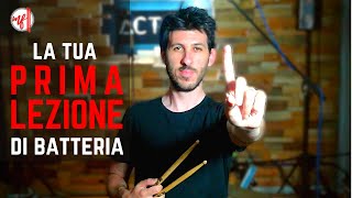 Come suonare la BATTERIA // Partire da ZERO con la PRIMA LEZIONE!