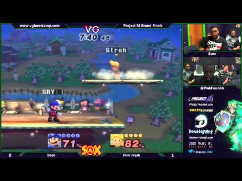S@X 9/16/14 - Boss (Mario) vs Pink Fresh (Lucas) - Project M Grand Finals - Smash PM