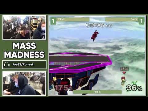 Mass Madness 35 SSBM - YAMI (Fox) vs. Bank (Marth) - Melee WR4