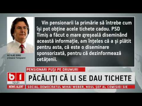 PENSIONARI PACALITI CA LI SE DAU TICHETE GRATUITE