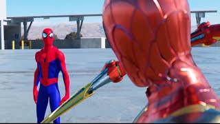 SPIDER-MAN BATTLE! (FULL FIGHT) | FFH vs. SPIDER-VERSE vs. IRON SPIDER vs. RAIMI &amp; MORE!