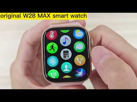 Original iwo W28 MAX Smart Watch 2.0 inch Siri 45MM Series 8 Wireless Charger NFC ECG Bluetooth Call