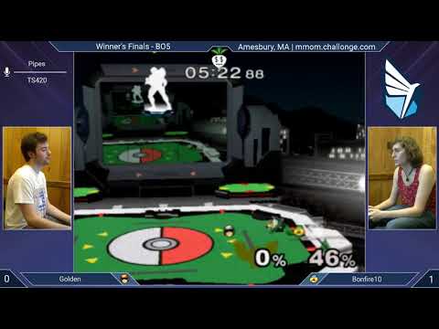 MMOM154 SSBM - Golden (C. Falcon) vs. bonfire10 (Sheik) - Melee LSF