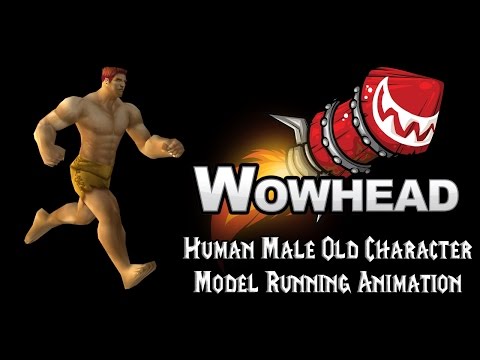 [Legion] Human Male Old Character Model Running Animation
