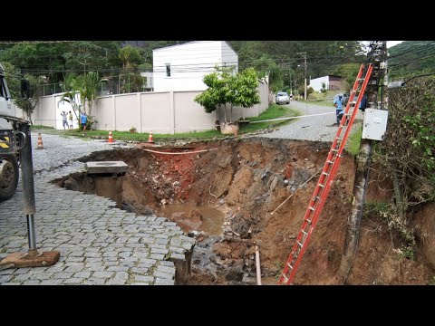 No segundo dia do ano, chuvas deixam marcas em alguns bairros de Nova Friburgo