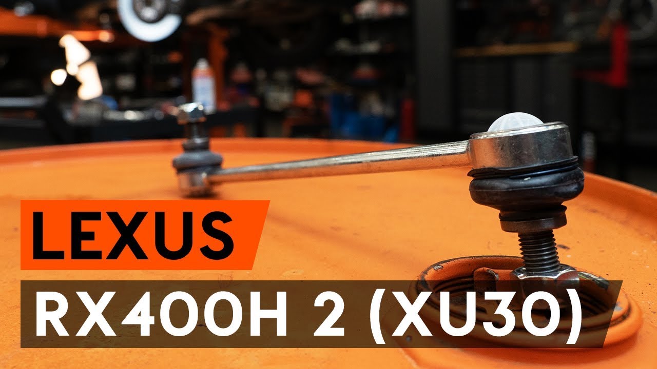 Jak vyměnit zadní tyčky stabilizátora na Lexus RX XU30 – návod k výměně
