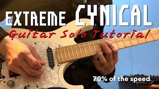 Extreme &quot;Cynical&quot; Guitar Solo tutorial [lesson]
