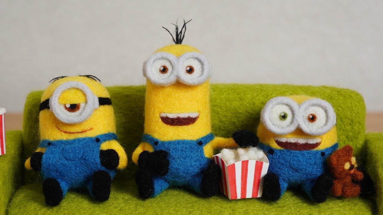ミニオンズを作ってみた【羊毛フェルト】