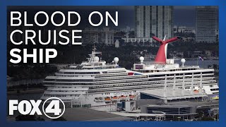 Blood on cruise ship