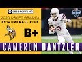 The Vikings select a PHYSICAL player in Cameron Dantzler with the 89th pick | 2020 NFL Draft