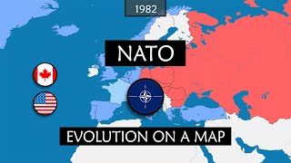 NATO evolution on a map
