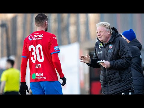 Jörgen Lennartsson inför genrepet mot Östers IF