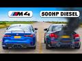 BMW M4 V 500hp Diesel Nitrous M4 DRAG RACE