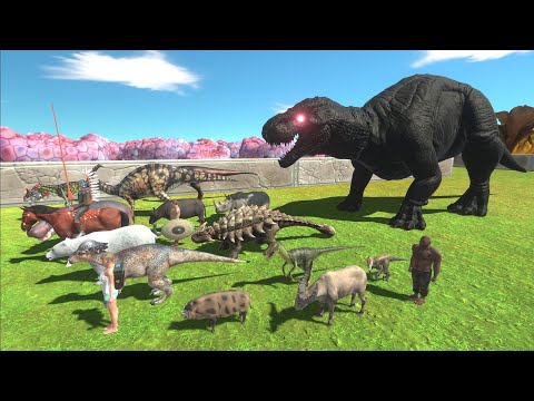 Escape from DARK TRICERATOPS-REX - Animal Revolt Battle Simulator Escape from Monster