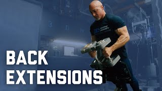 How To Do Back Extensions // 3DMJ Lifting Library