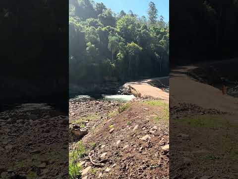Ponte que foi levada pela enchente histórica x Ponte Molhada! #encantado #relvado #riograndedosul