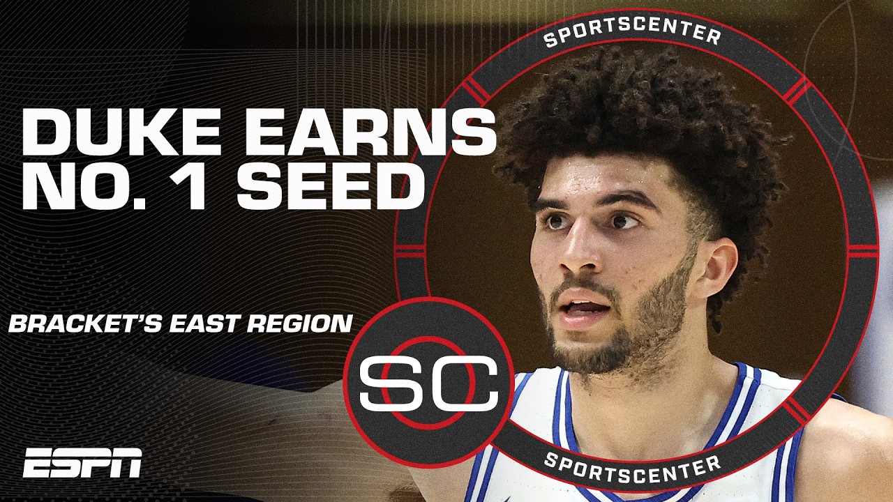 DUKE EARNS NO. 1 OVERALL SEED 👏 NCAA Men's Tournament East Region BRACKET BREAKDOWN 🏀 | SportsCenter