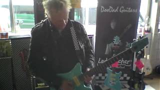 Video thumbnail for Dany Lademacher demoes his Signature model at Veenendaal Guitarshow, Holland, March 29,2012 by DooDadGuitars