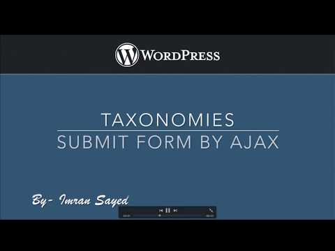Submit Form using Ajax using nonce verification