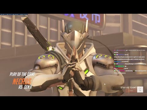 Overwatch 2 Sick Genji Gameplay By Fastest Genji God Necros -POTG-