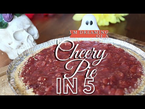 CHERRY PIE IN 5!! (No Bake, fast and delicious) Dusting self off