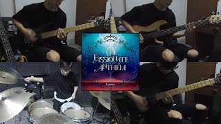 【BanG Dream! バンドリ! 】Roselia - PASSIONATE ANTHEM / Drum &amp; Guitar &amp; Bass Cover by ccNima (tabあり)