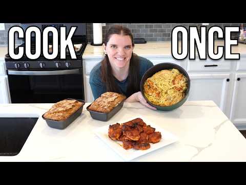 Easy From-Scratch Meal Prep | Chicken Plicata, Banana Bread + BBQ