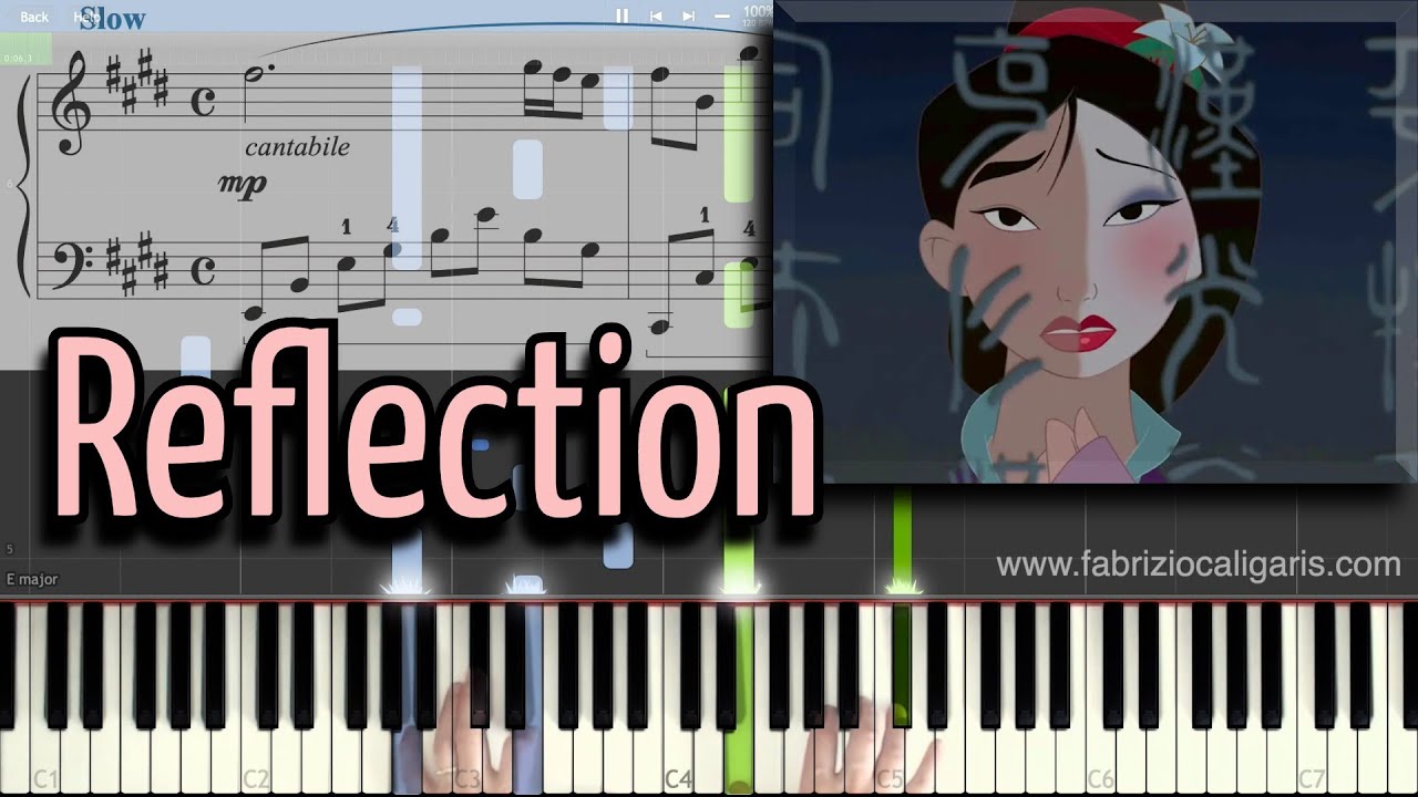 Reflection (from Mulan) Piano Cover - Tutorial - PDF - Midi