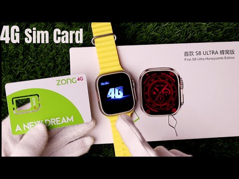 S8 Ultra 4G Smart Watch Sim Card