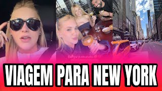 VIRGÍNIA MOSTRA VIAGEM PARA NEW YORK COM SEU AMIGO 