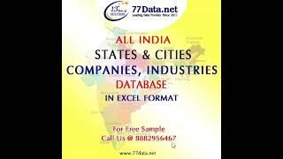 All India Cities/State Wise Companies Database