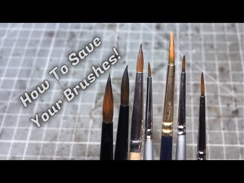 How to Revive you’re paint brushes!