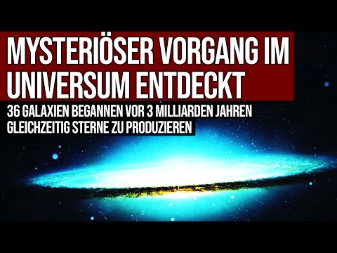 Mysterious process discovered - 36 galaxies began star production simultaneously