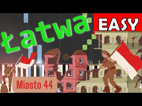 🎹 Miasto (Iwanek, Sokół, Cugowski) - Piano Tutorial (łatwa wersja) 🎵 NUTY W OPISIE 🎼