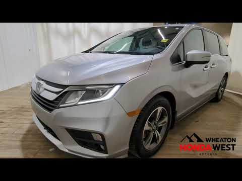 2019 Honda Odyssey EX Auto in Lunar Silver Metallic for sale at Wheaton Honda West in Calgary, AB