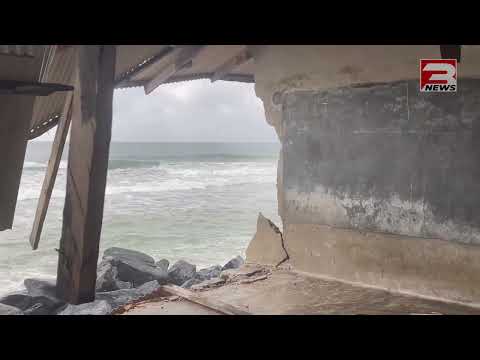 Tidal waves destroy three classroom blocks at Amutinu M/A Basic School, Ketu South