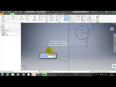 Autodesk Inventor 2017 Tutorial - Creating 2D Sketches