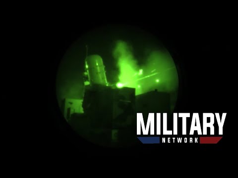 C-RAM Night Fire Afghanistan