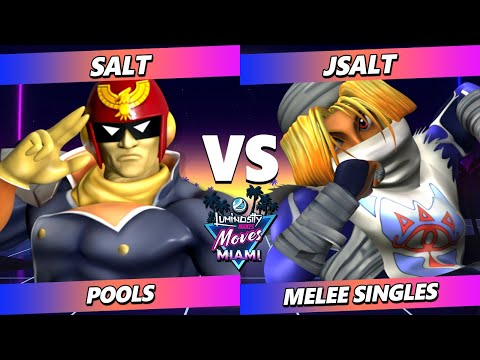 LMM Miami 2023 - Salt (Captain Falcon) Vs. JSalt (Sheik) Smash Melee - SSBM