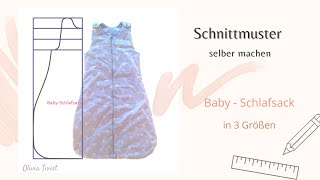 Schnittmuster -  Baby Schlafsack - einfach selber machen