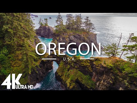 FLYING OVER OREGON (4K UHD) - Relaxing Music Along With Beautiful Nature Videos - 4K Videos