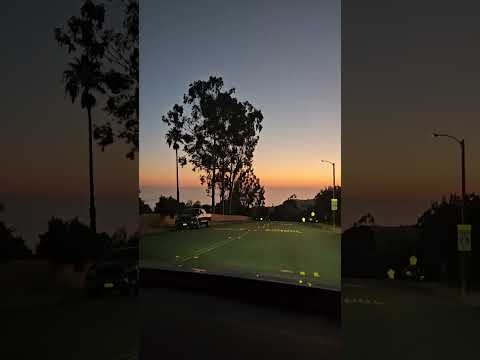 Drive down from #topoftheworld #lagunabeach #socal #sunset