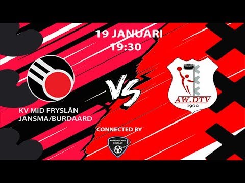 Korfbal Hoofdklasse wedstrijd: K.V. Mid-Fryslân Jansma Burdaard - AW.DTV