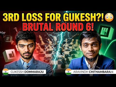 Gukesh 3rd Loss 😱 Dramatic Final Moments vs Aravindh | Prague Chess 2026
