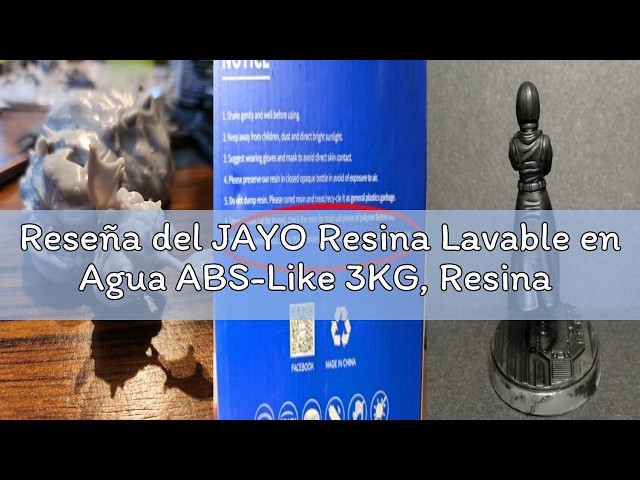 Vídeo relacionado con JAYO Resina Lavable en Agua 2KG para Impresora 3D, Fotopolímera Rápida UV 405nm Estándar 4K/6K/8K LCD/DLP/SLA, Alta Precisión, Bajo Olor, Gris 2000g