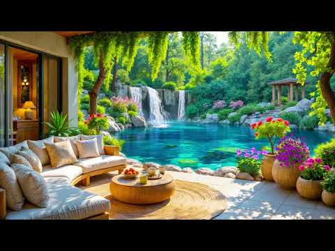 Nature Sounds for Sleeping – Relaxing Waterfall & Birds Singing | Deep Sleep And Stress Relief