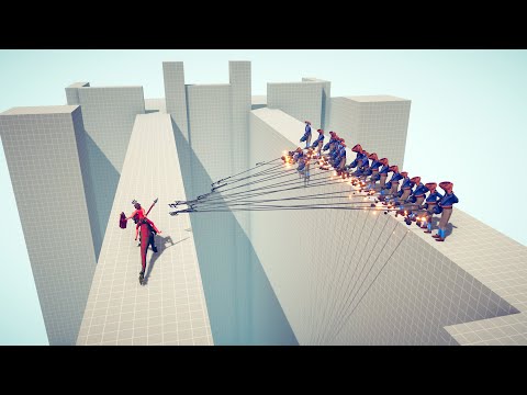 WHO CAN SURVIVE 10x HARPOONER? - Totally Accurate Battle Simulator TABS